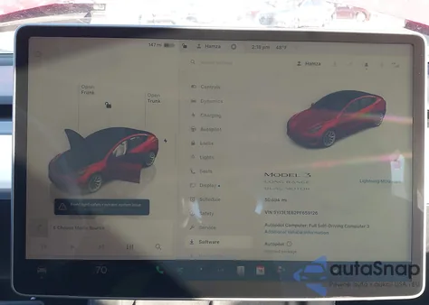 2023 Tesla Model 3 Long Range Dual Motor All-Wheel Drive z USA, uszkodzony, nr VIN 5YJ3E1EB2PF659126